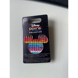 Disney Pride Rainbow Mickey Head Pin